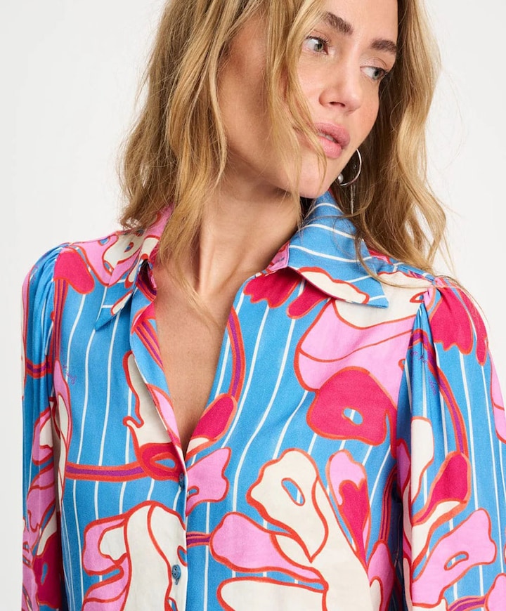 Dames blouse multicolor