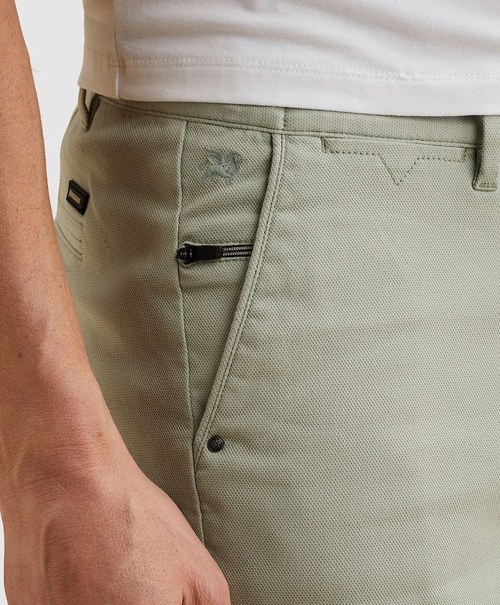 V65 DOBBY STRETCH PAKKET SH heren korte broek groen