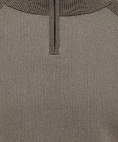 Heren trui met rits bruin