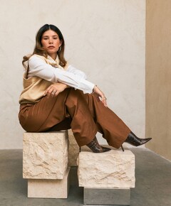 PAWELA dames pantalon bruin