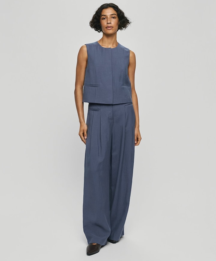 MSCHFrode HW dames broek blauw