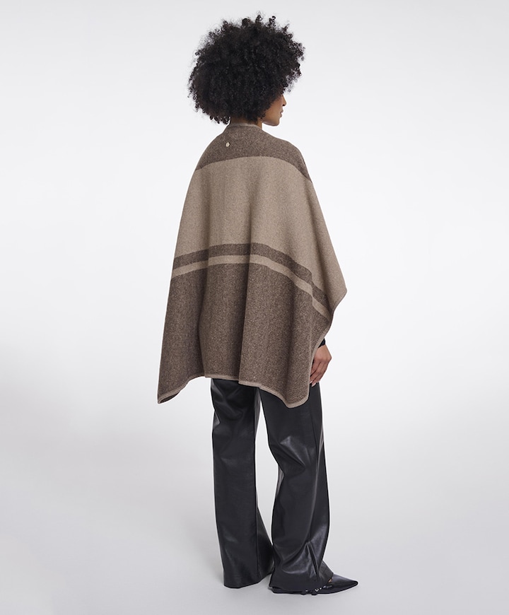Dames cape beige