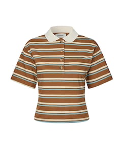 Dames polo bruin