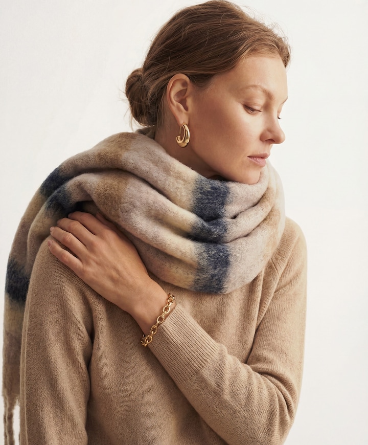 Dames sjaal beige