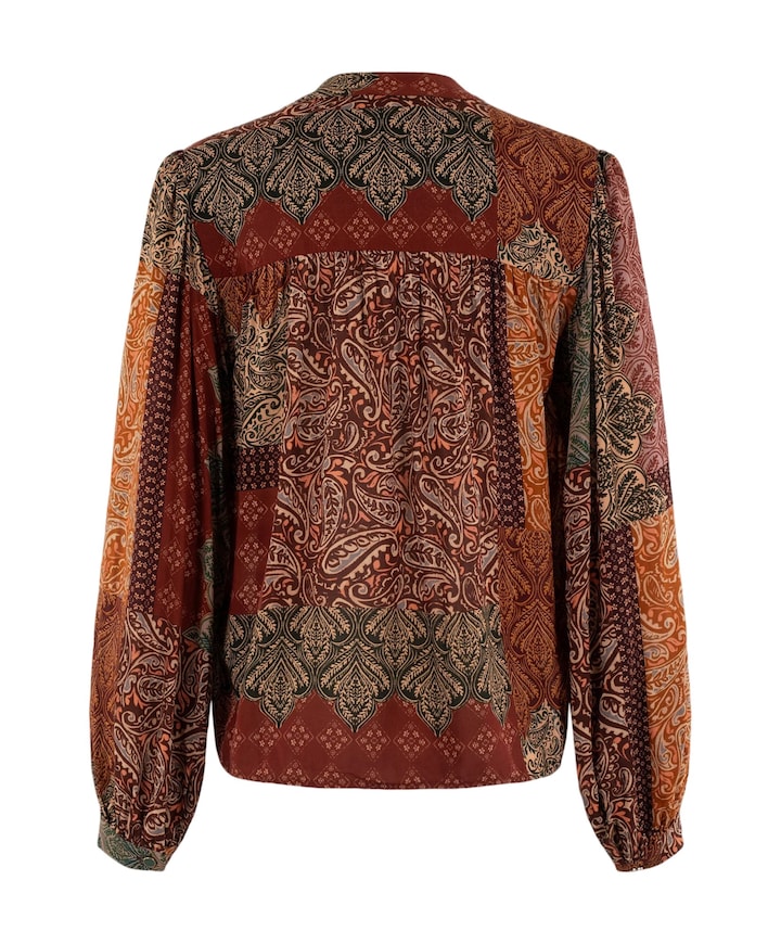 Dames blouse brique