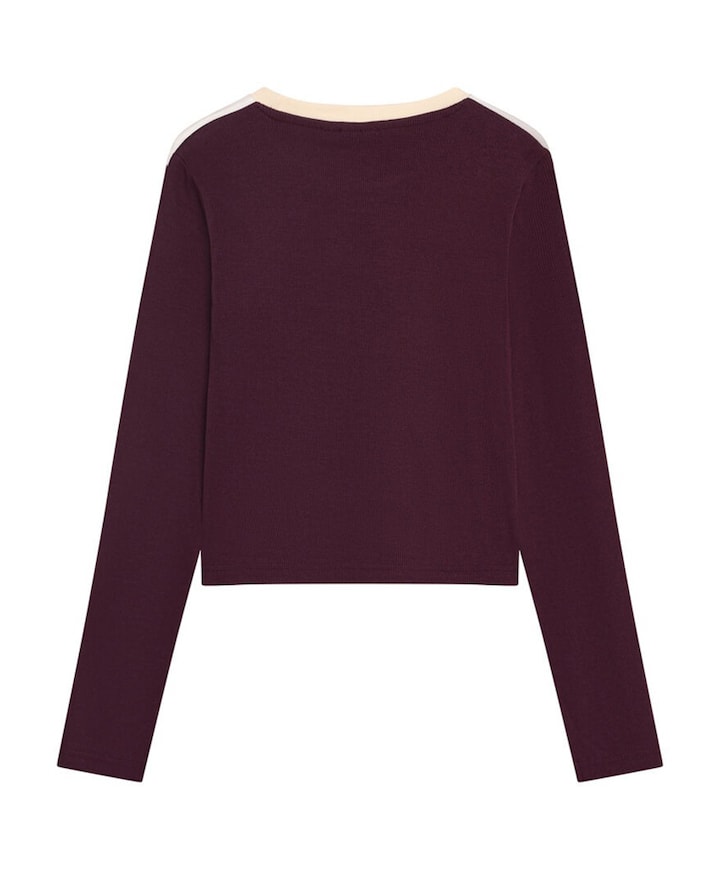 Meisjes longsleeve bordeaux