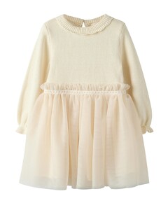 Meisjes jurk ecru