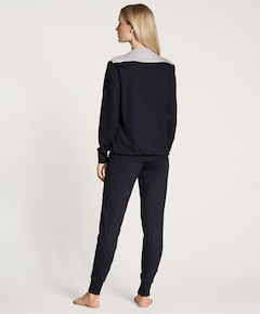 Dames pyjamaset blauw