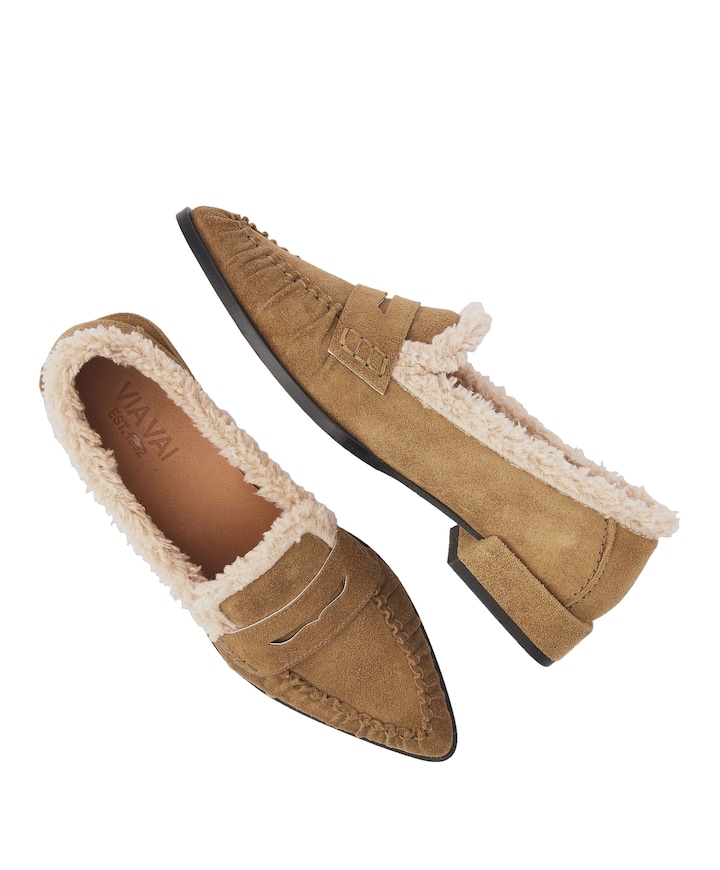 Jazz Vica dames loafers bruin