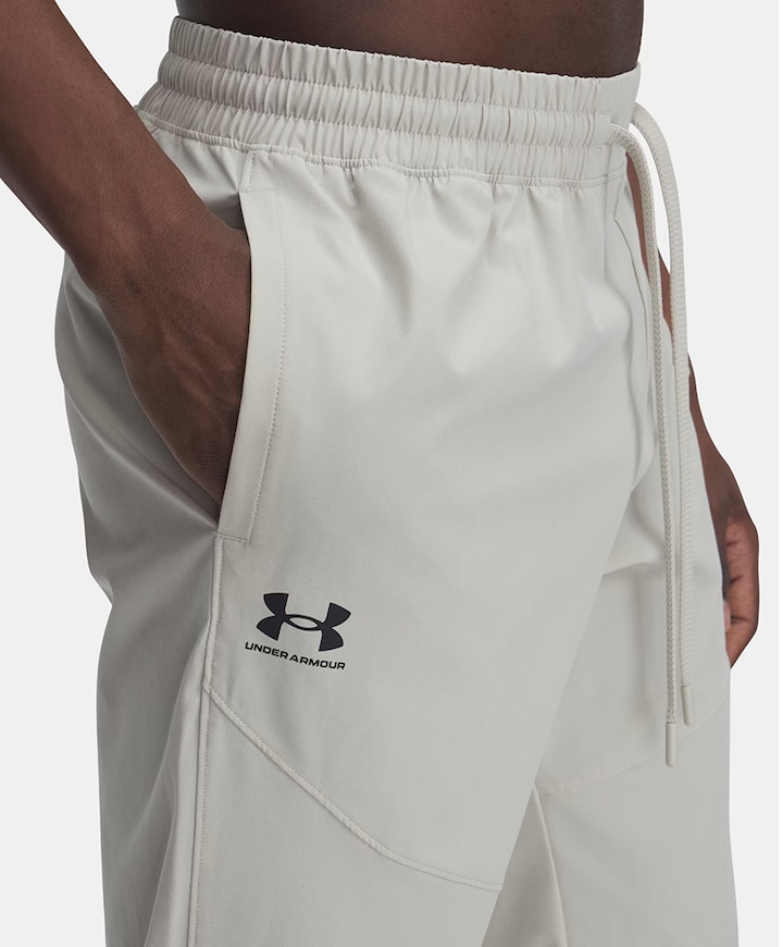 Ua Vibe Woven Jogger-blk heren broek beige