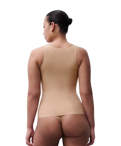 Dames hemd voorgevormd beige