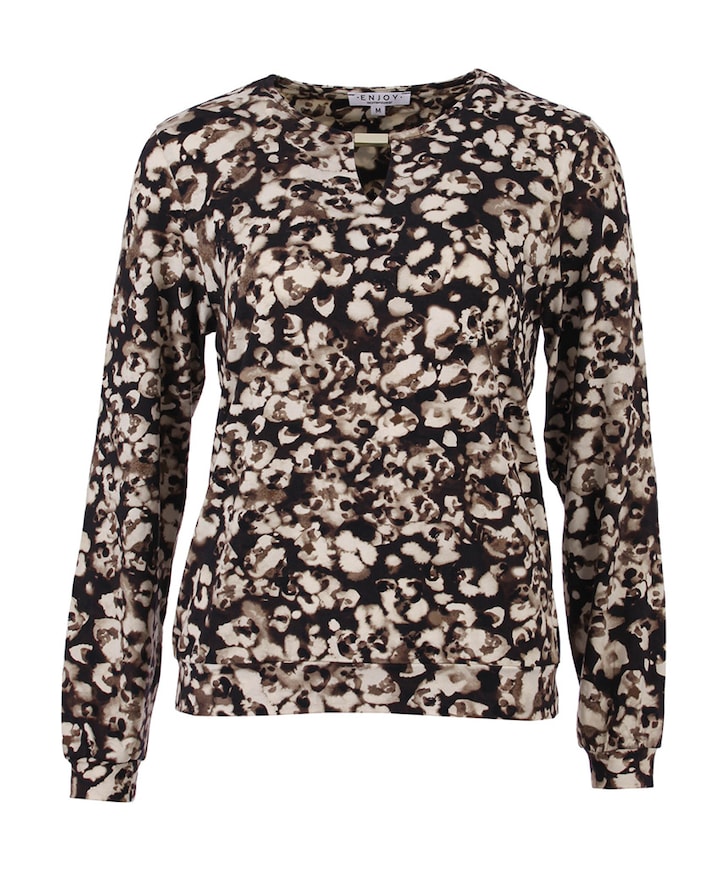 Dames longsleeve bruin