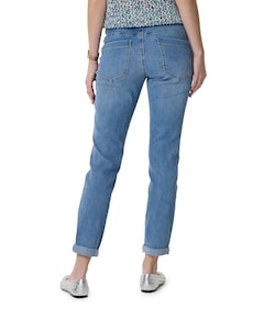 Relax mid stone used jeans blauw