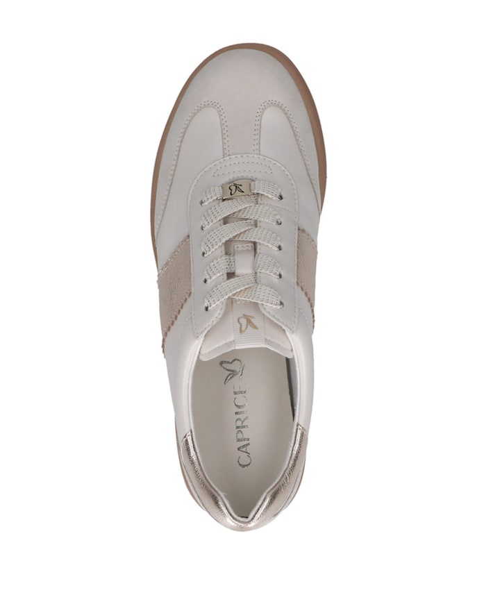 Women Lace-up dames sneakers ecru