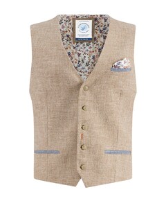 Heren gilet beige