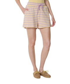 Jess Striped Sweatshorts dames korte broek geel