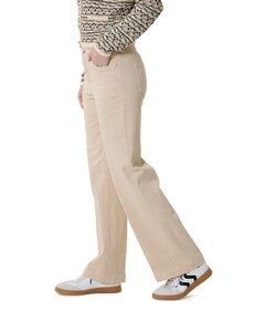 Wide leg Feminine broek beige