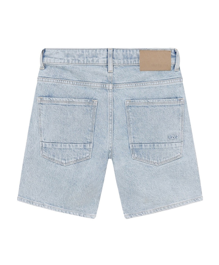 Wide Denim jongens korte broek blauw