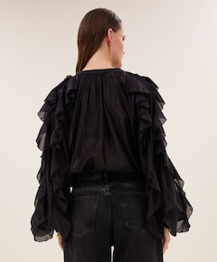 Dames blouse zwart