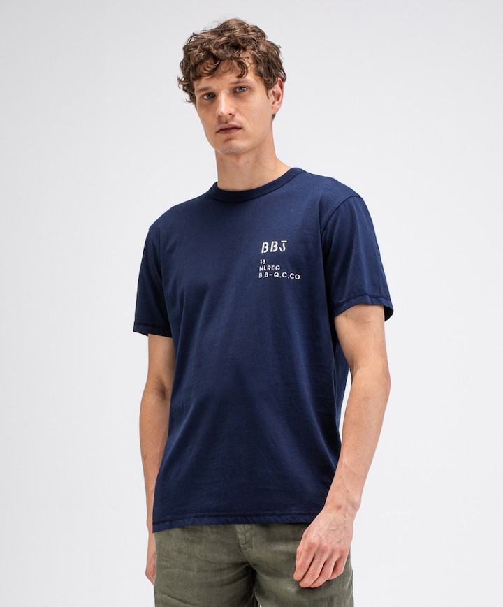 Heren T-shirt blauw