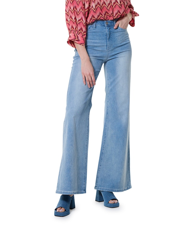 Ana Flared Without Line jeans blauw