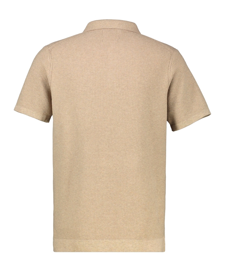 Heren polo beige