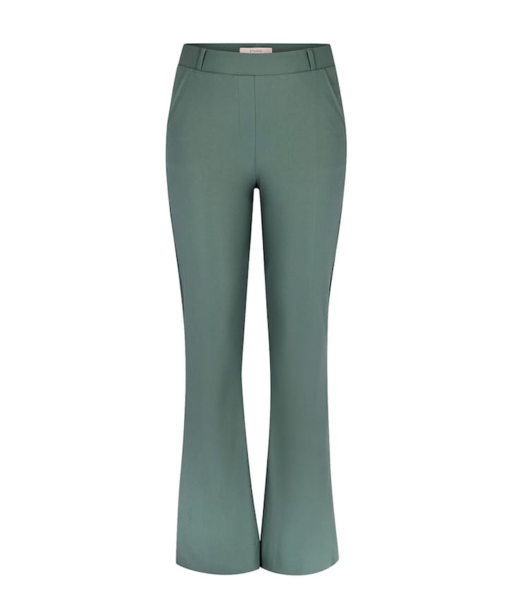 Flair bonded dames broek groen