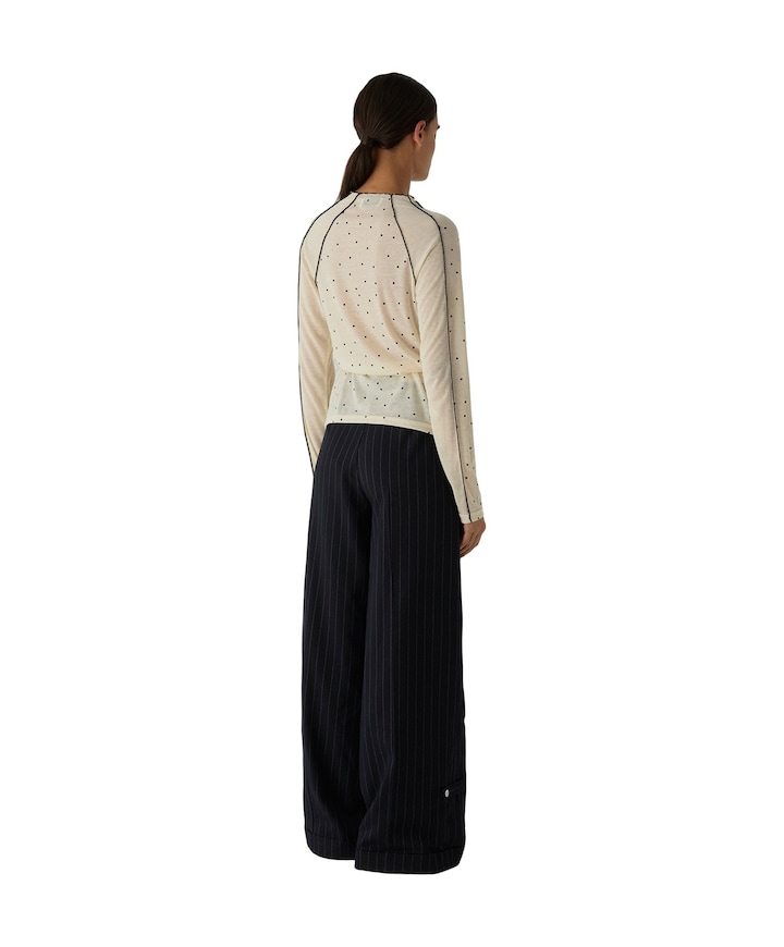 Dames longsleeve ecru