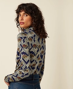 Dames top blauw