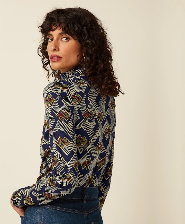 Dames top blauw