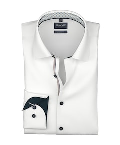 Heren overhemd extra lange mouw wit