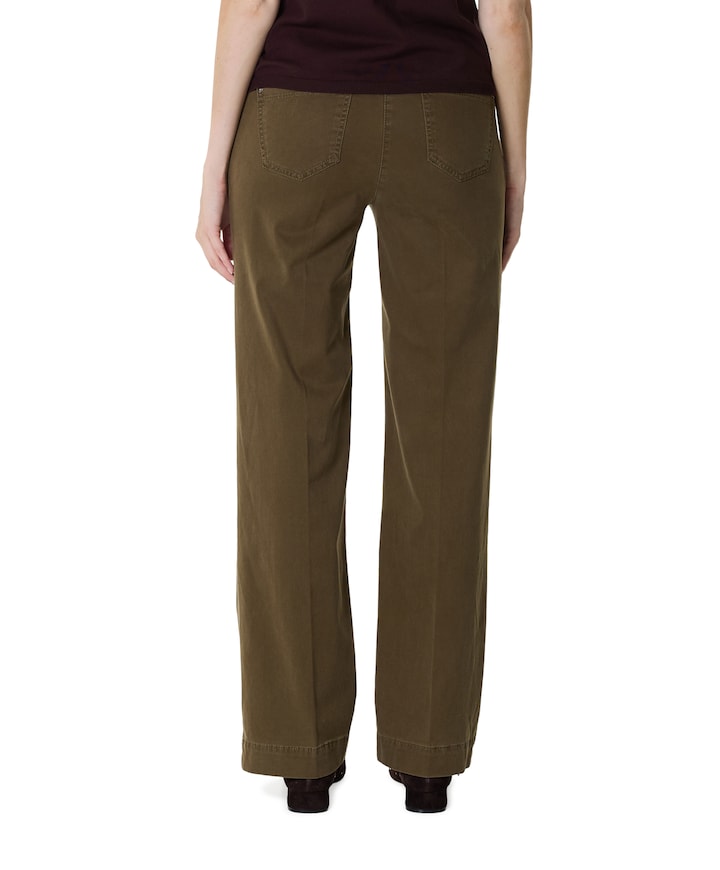 Jenny Wide dames broek groen