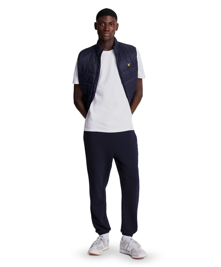 Slim sweat pant heren broek blauw