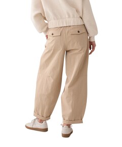 Trousers balloon fit Cotton blend with approx 71cm dames broek beige