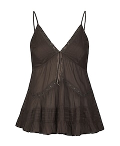 Dames top bruin