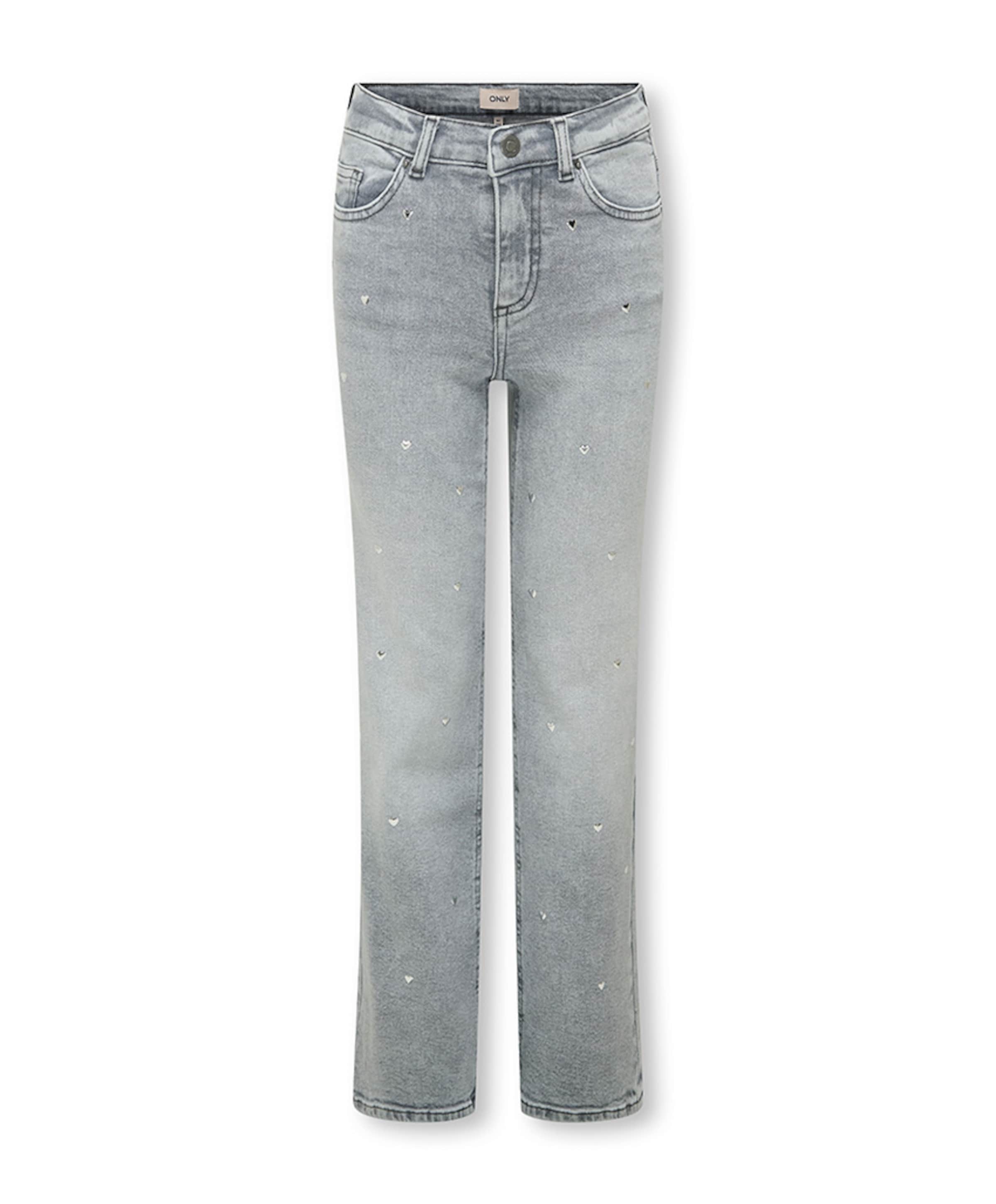 KOGJUICY HW HEART WIDE LEG REA707 D meisjes jeans grijs