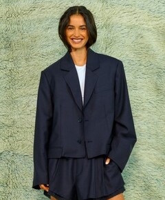 Dames blazer blauw