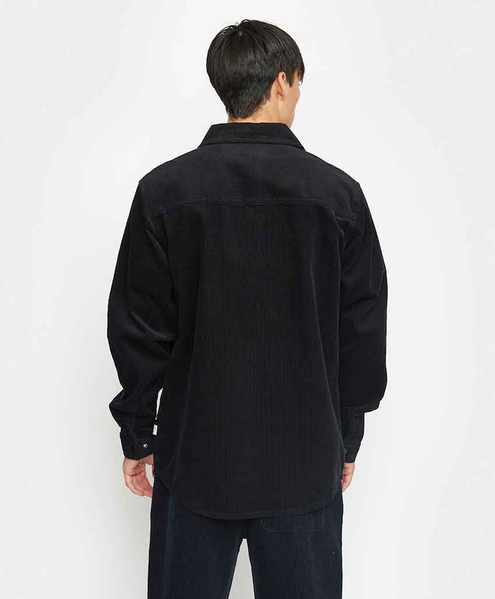 Heren overshirt zwart