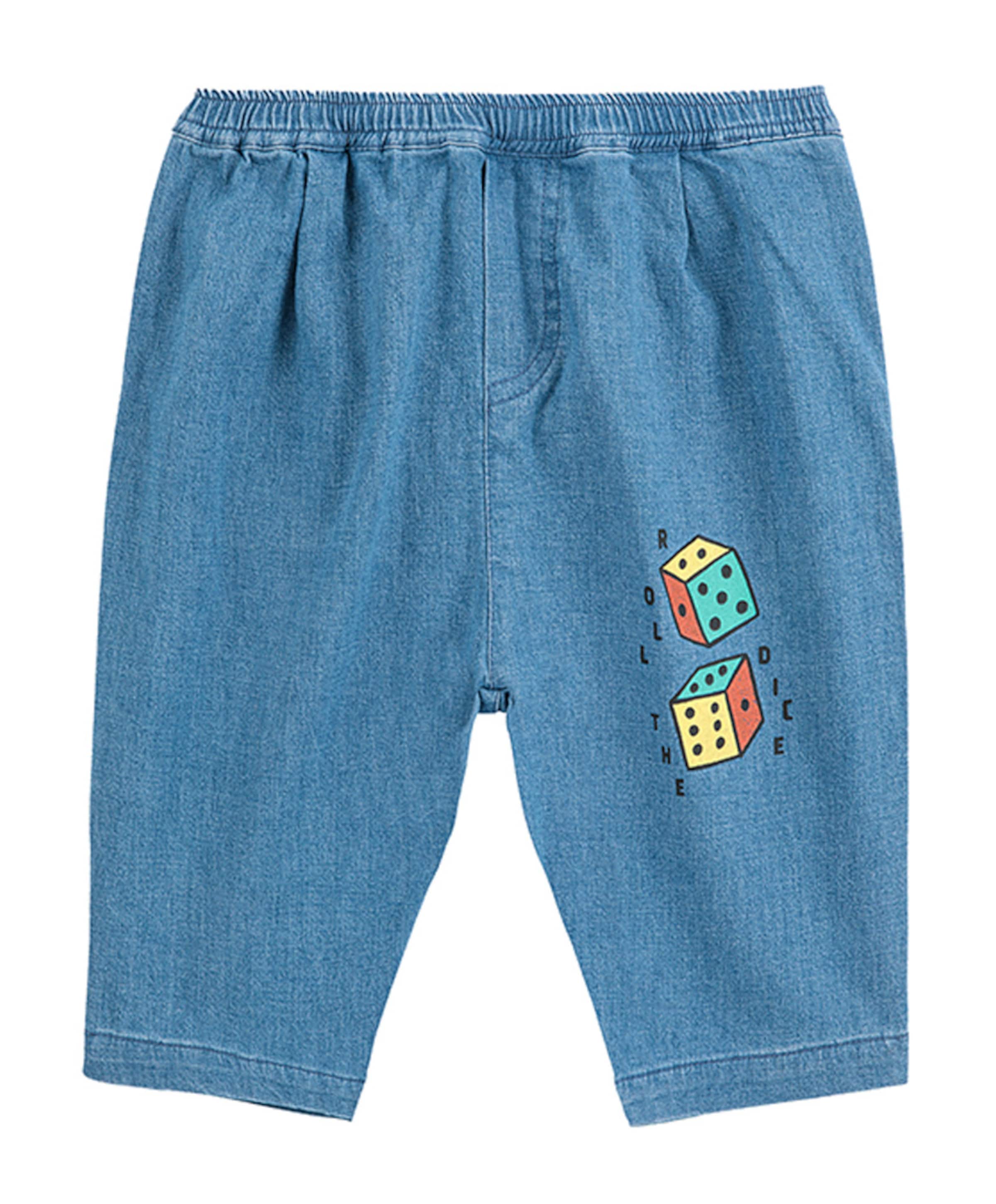 Roll the dice broek blauw