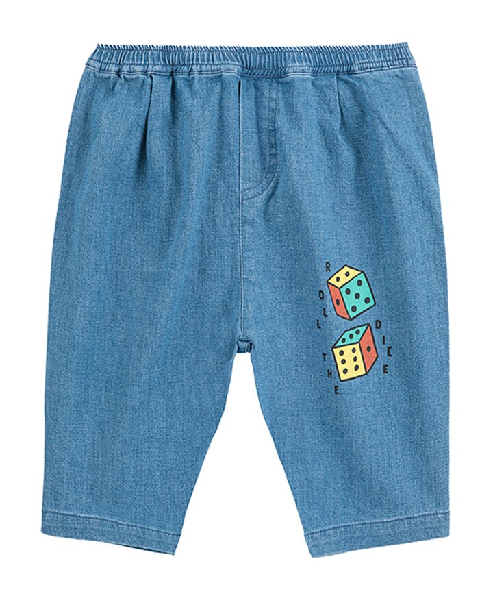 Roll the dice broek blauw