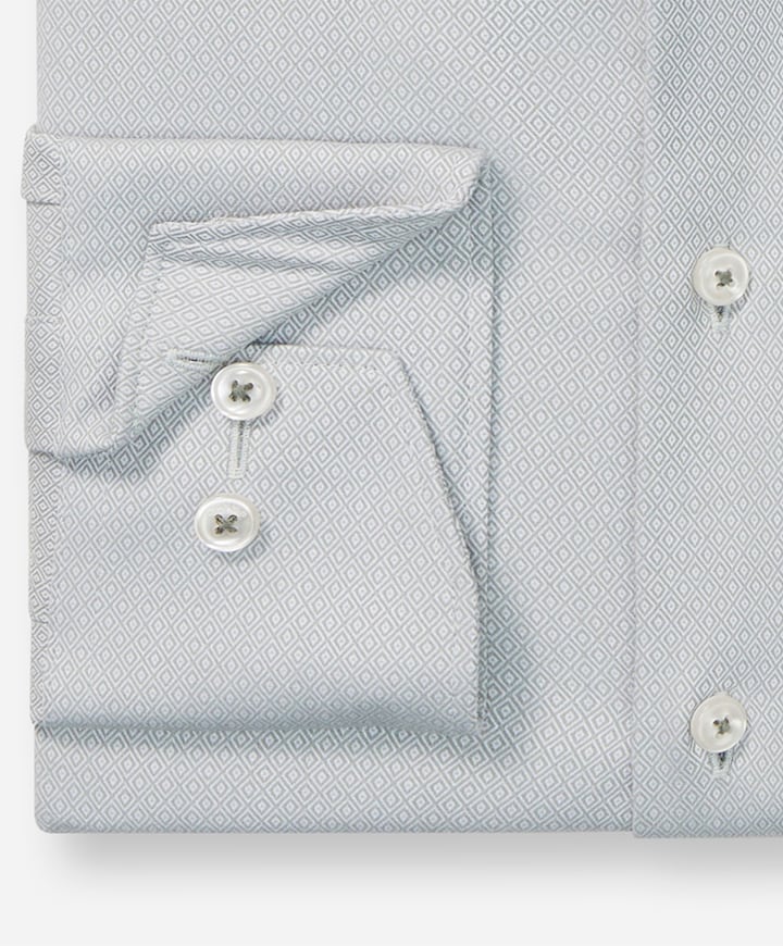 Heren overhemd lange mouw groen