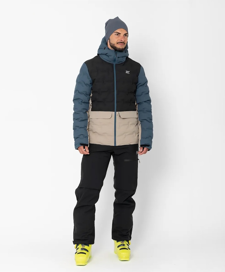 Heren ski-jas blauw
