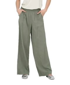 ONLARIS LIFE HW PULL-UP PANT CC WVN dames broek groen
