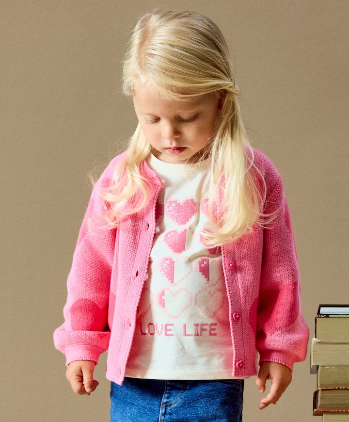 Meisjes vest roze