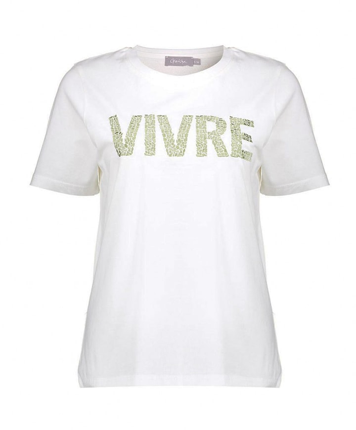 Dames T-shirt ecru