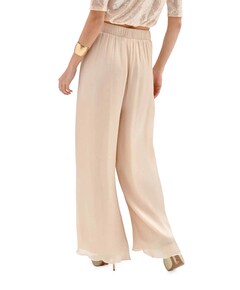 Pantalone Raso Cangiante dames broek beige