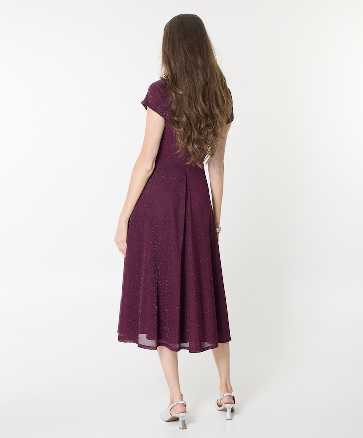 Dames jurk bordeaux
