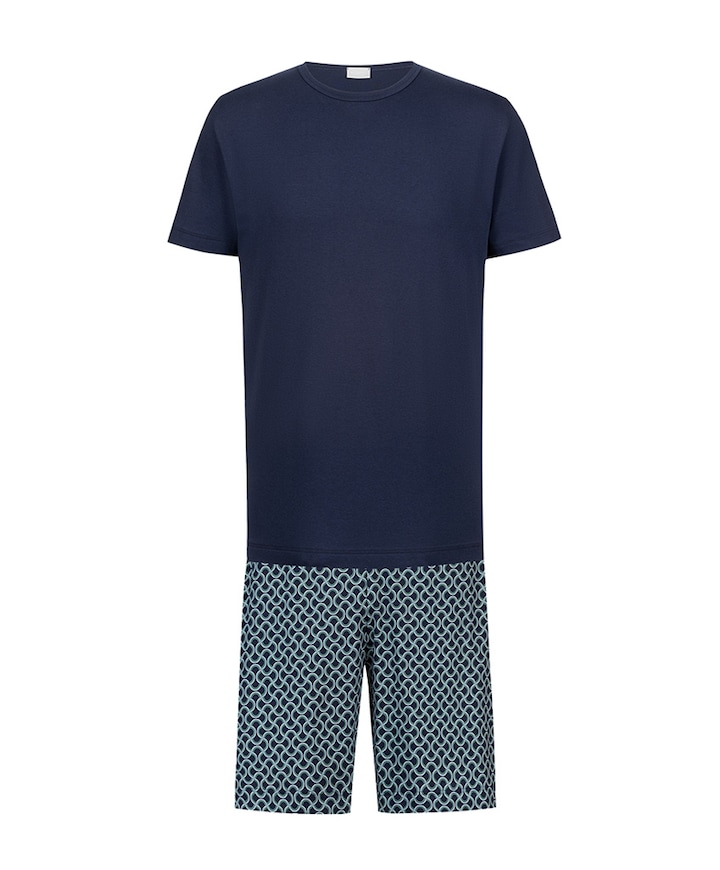 Heren pyjamaset blauw