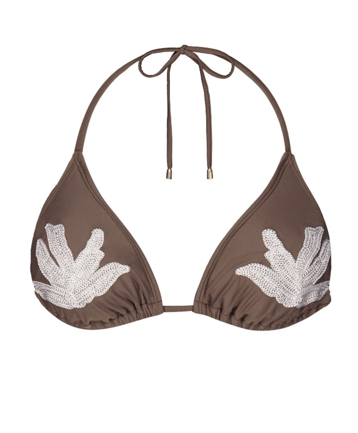 Dames bikinitop bruin