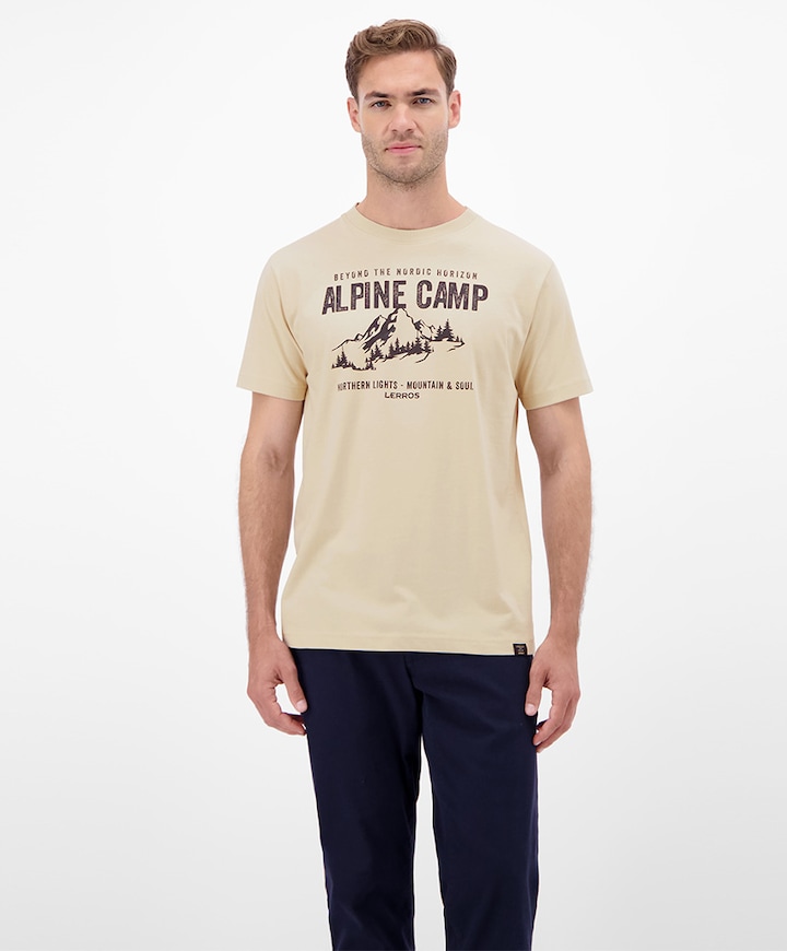 Heren t-shirt beige